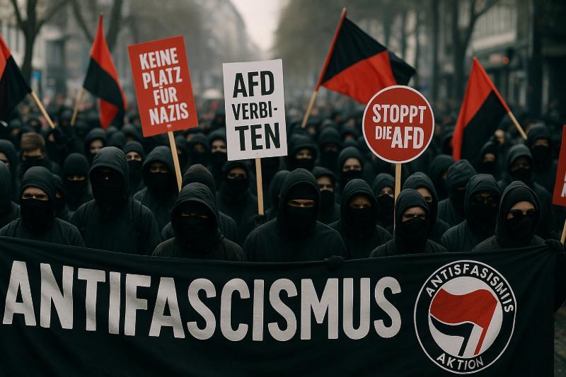 Antifa-Led Protests against the AfD Youth Organization in Gießen