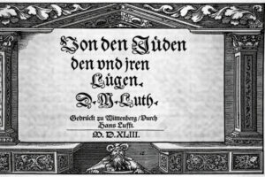 Titelseite von Martin Luthers "Von den Juden und ihren Lügen“ Wittenberg, 1543