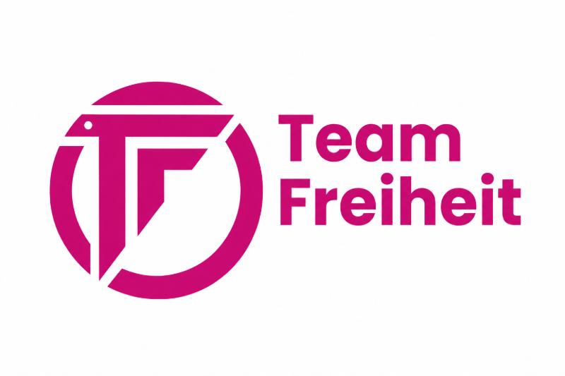 Politische Verfolgung in Deutschland 20 Kämpft mit der 5-Prozent-Hürde - das Logo der neuen liberalen Alternative "Team Freiheit"