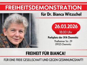 Freiheit für Dr. Bianca Witzschel