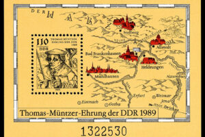 Thomas Müntzer und Bauernkrieg – Briefmarkenblock DDR (1989)
