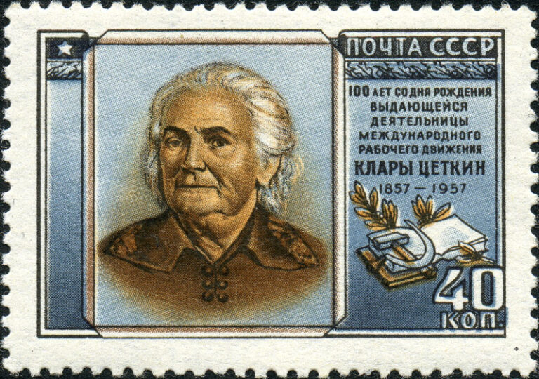 Politische Verfolgung in Deutschland 29 Briefmarke der Sowjetunion von 1957 zum 100. Geburtstag Clara Zetkins
