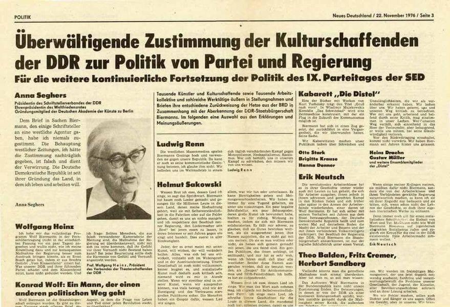 „Kulturschaffende“ als Hofsänger der Macht: Wie Grönemeyer und Campino die Entmenschlichung der Opposition vorantreiben 1 Beschwörungs und Empörungsaufrufe der Kulturschaffenden der DDR