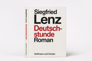 Buchcover von Siegfried Lenz’ Roman „Deutschstunde“ im minimalistischen Design