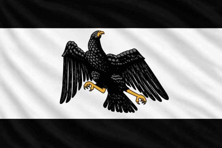 Symbolbild für den Preußenschlag: Die Flagge von Preußen (1918-1933)