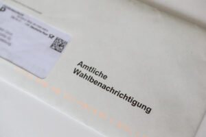 Wahlfälschung in Sachsen-Anhalt - Foto einer offiziellen Wahlbenachrichtigung