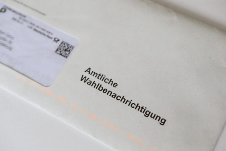 Wahlfälschung in Sachsen-Anhalt - Foto einer offiziellen Wahlbenachrichtigung