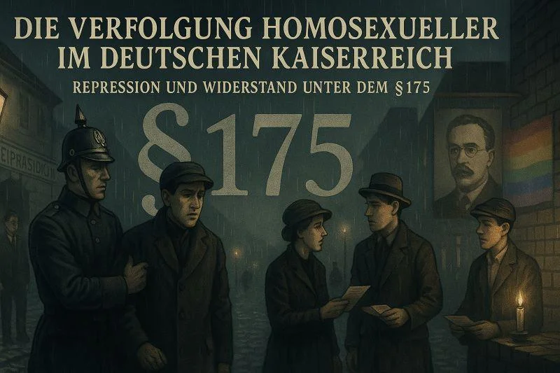 Die Verfolgung homosexueller Männer im Deutschen Kaiserreich 1 Historische Illustration zur Verfolgung Homosexueller im Deutschen Kaiserreich: Polizeirepression unter §175 und früher Widerstand mit Aktivisten um Magnus Hirschfeld, 19. Jahrhundert