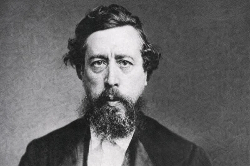 Wilhelm Liebknecht: Der Soldat der Revolution im Visier des Obrigkeitsstaates 1 Wilhelm Liebknecht, Porträt im Hochformat, schwarz-weiß, mit Vollbart und Anzug in den 1870er Jahren
