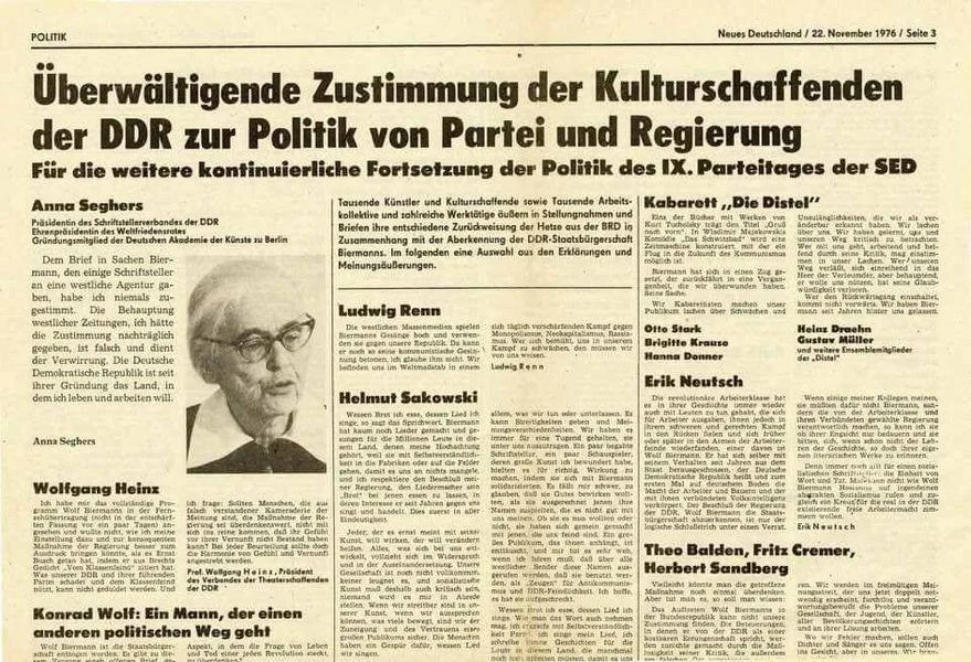 "Cultural Workers" as Court Singers of Power: How Grönemeyer, Campino, Kerkeling, and Co. Drive the Dehumanization of the Opposition and Its Electorate 1 Beschwörungs- und Empörungsaufrufe der Kulturschaffenden der DDR