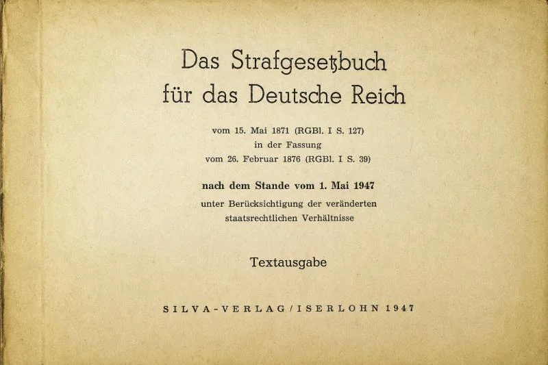 Strafrecht aus dem Deutschen Bund: Das Strafgesetzbuch für das Deutsche Reich vom 15. Mai 1871 (RGBl. I S. 127) in d. Fassung vom 26. Febr. 1876